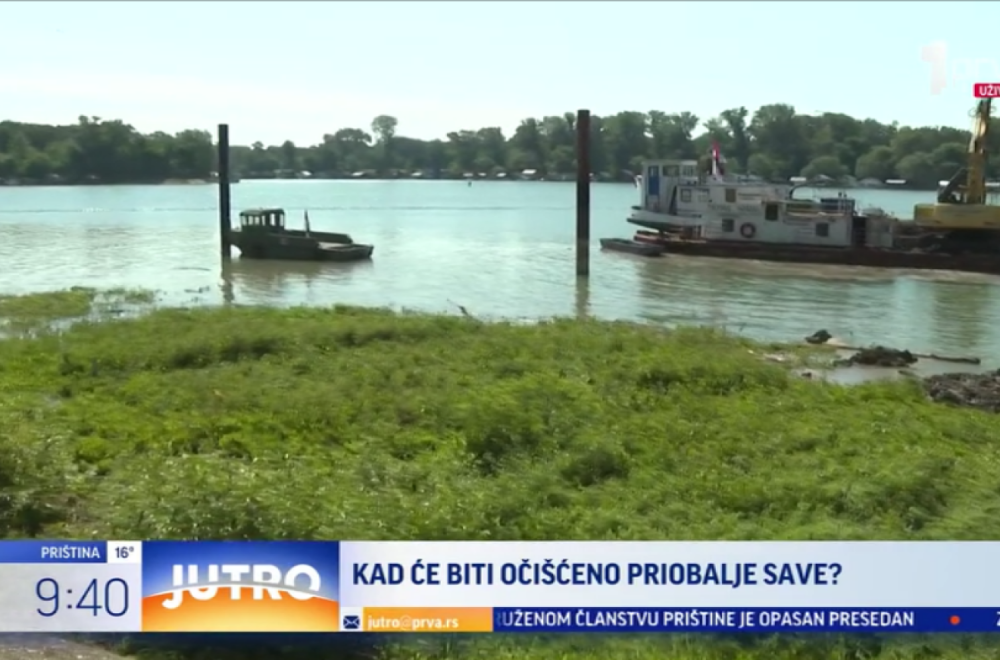 "Biće još lepše kad se završi": Punom parom se čisti priobalje reke Save VIDEO