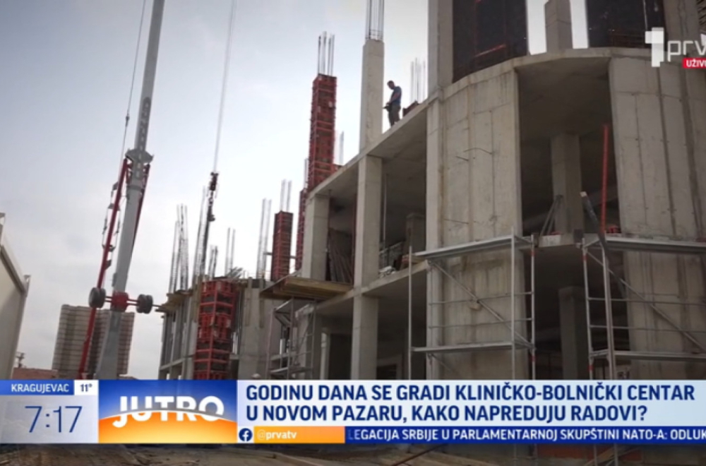 Godinu dana od izgradnje Kliničko-bolničkog centra u Novom Pazaru: Evo kako napreduju radovi VIDEO