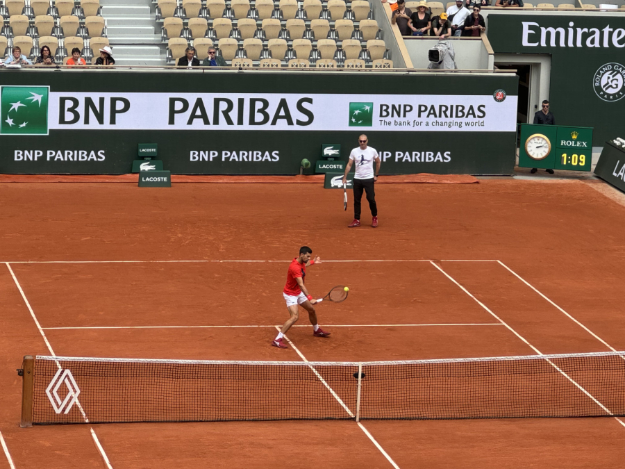 Novak odradio zagrevanje FOTO