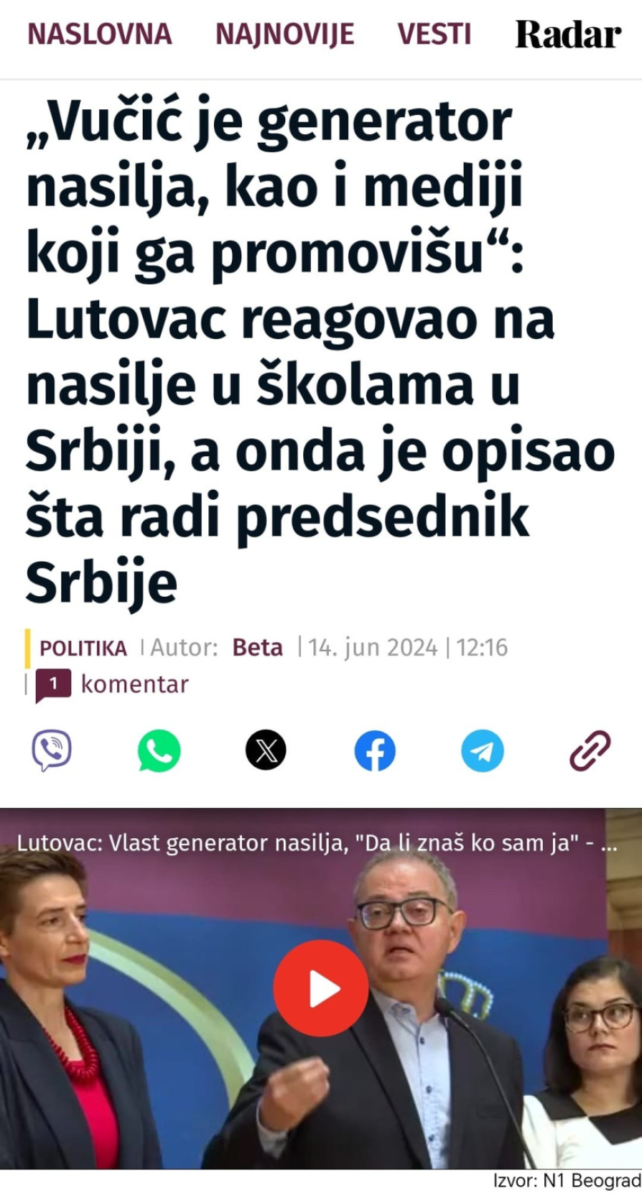 Mediji: Lešinarenje opozicije po poznatom receptu