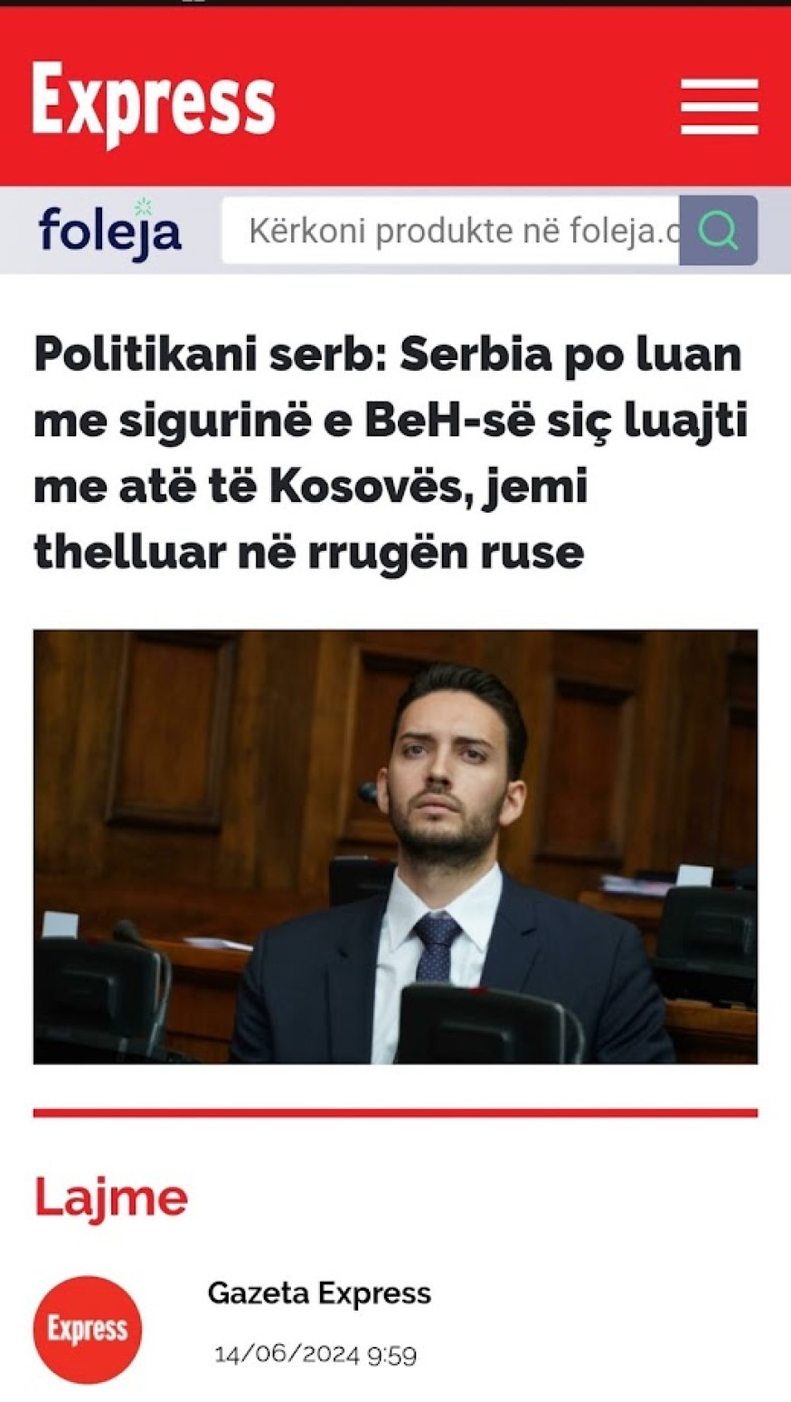 Kurtijevi mediji slave srpsku opoziciju: Grbović napao Vučića i Srbiju, a Albanci zadovoljni
