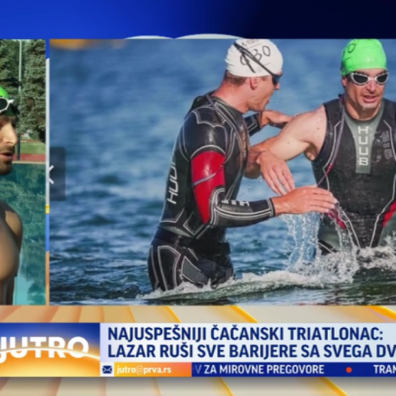 Ruši sve predrasude: Lazar je najuspešniji čačanski triatlonac VIDEO