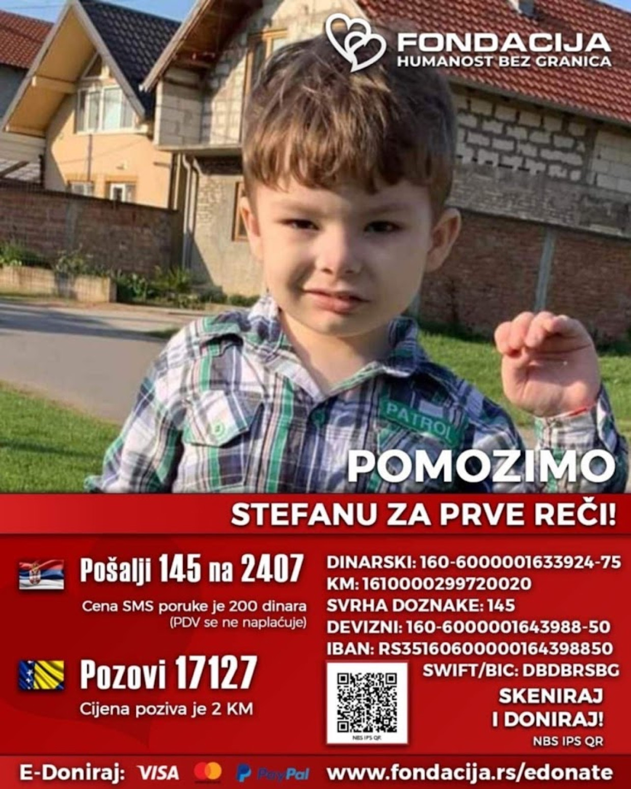 Stefan ne komunicira i ne odaziva se na svoje ime: Jedina nada su skupi tretmani matičnim ćelijama