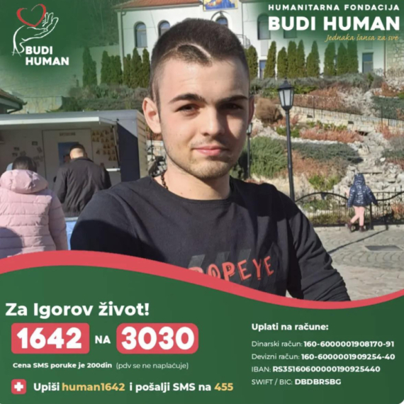 Srbijo, pomozi! Igor u teškom stanju: Potrebno 25.000 SMS poruka za 4 dana ili ga u ranama vraćaju iz bolnice