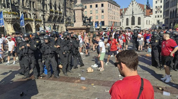 Srbi povredili devet nemačkih policajaca