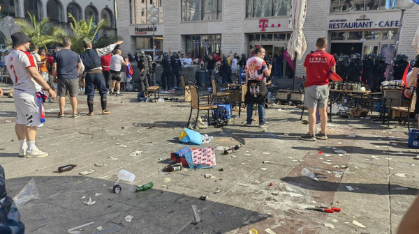 Od svitanja do sumraka: "Paklen" dan za Srbe u Minhenu – Albanac provocirao, naši uhapšeni VIDEO