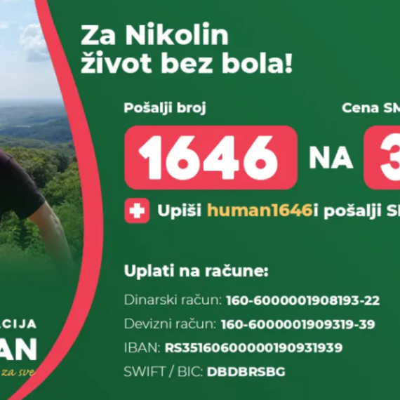 Nikoli je hitno potrebna naša pomoć: 1646 na 3030