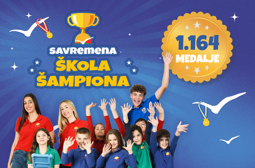 Ovo je škola šampiona! Učenici Savremene osvojili 1.164 medalje i pehara