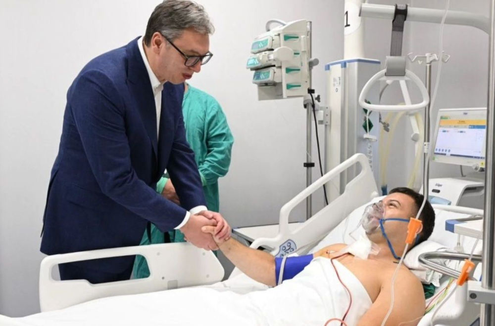 Vučić obišao ranjenog pripadnika Žandarmerije; "Nećemo imati milosti prema terorizmu u Srbiji" FOTO/VIDEO