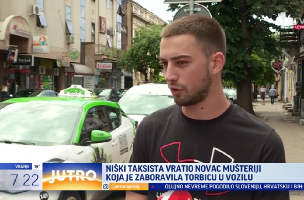 Gest za pohvalu: Evo kako se niški taksista poneo u neobičnoj situaciji VIDEO