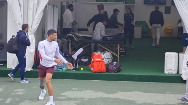 Đoković trenira uoči drugog meča FOTO