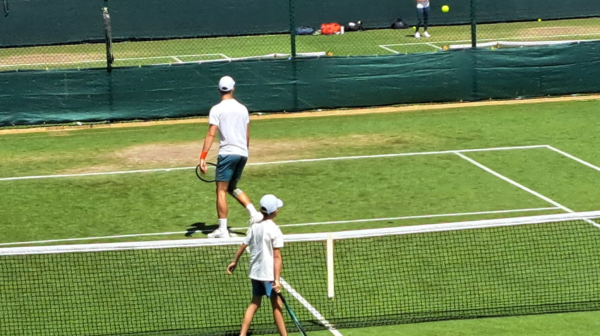 Stefan zagrevao Novaka FOTO/VIDEO