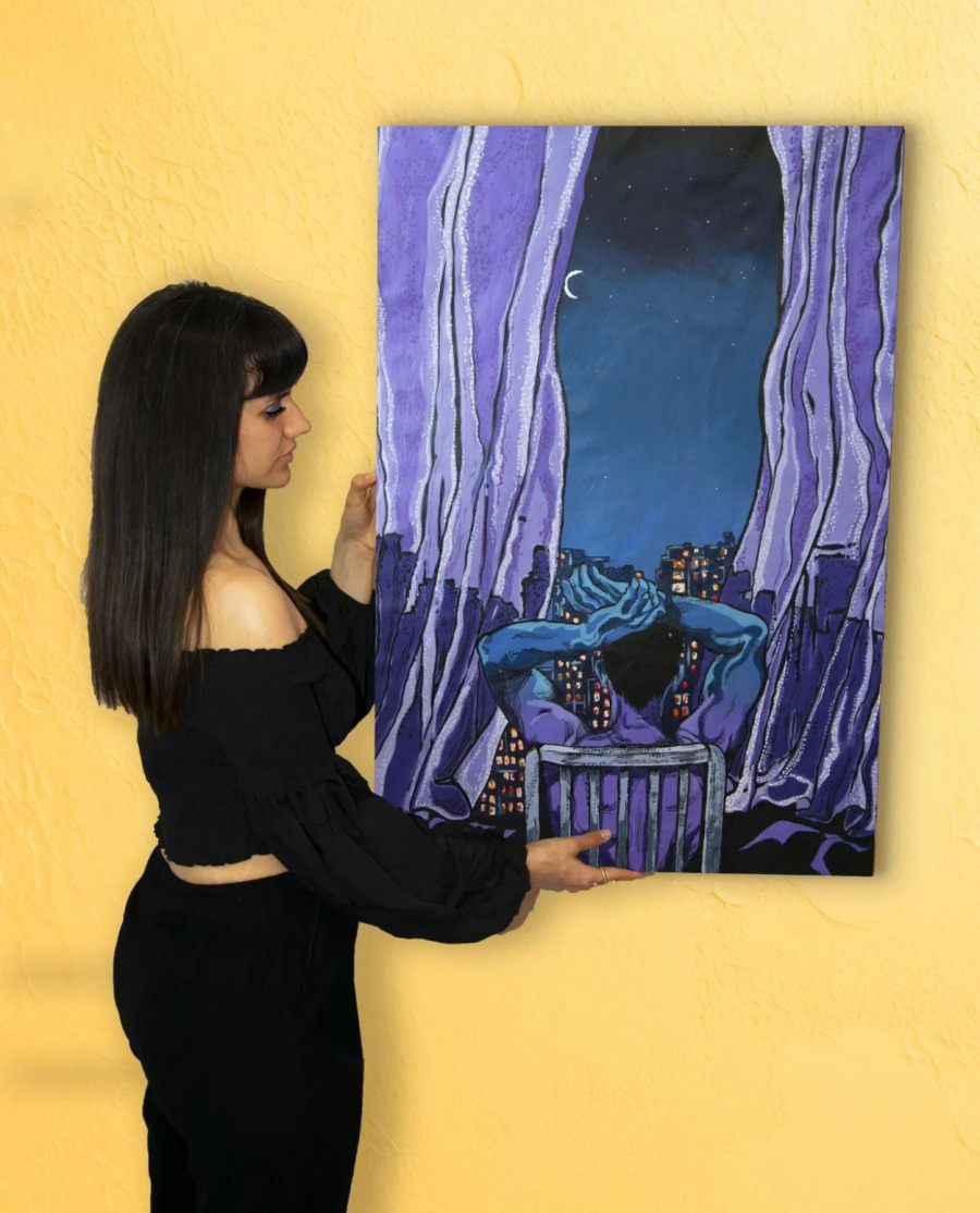 Kijanu Rivs je njenu sliku iz Srbije poneo za Ameriku: Ovo je mlada umetnica o kojoj bruji region FOTO