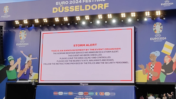 B92.sport u Nemačkoj: Hitno evakuisana fan zona! VIDEO