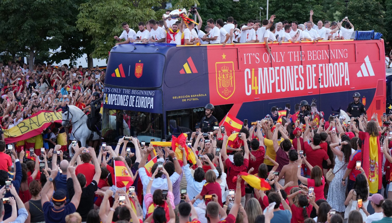 Madrid dočekao prvake Evrope – veliko slavlje Španaca VIDEO