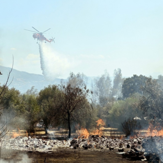 Zatvoren Evzoni: Bukti požar FOTO