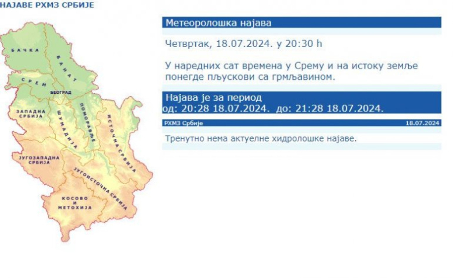Sručilo se na Srbiju: Oluja napravila haos; Oglasio se RHMZ VIDEO