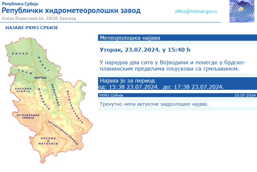 A storm is coming; A new warning for Serbia