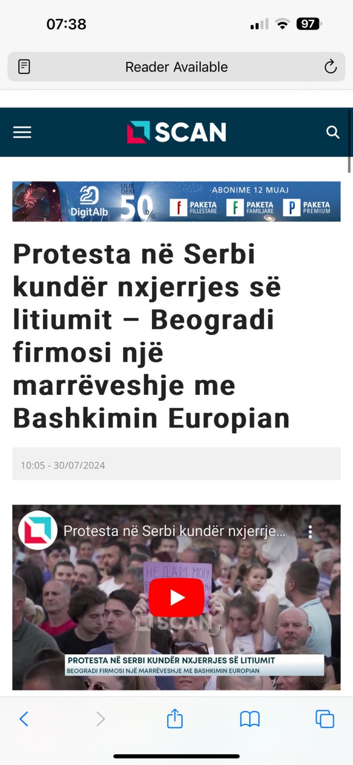 Vesti o protestima preplavile medije u Albaniji: Kurti želi da zaustavi razvoj Srbije FOTO/VIDEO