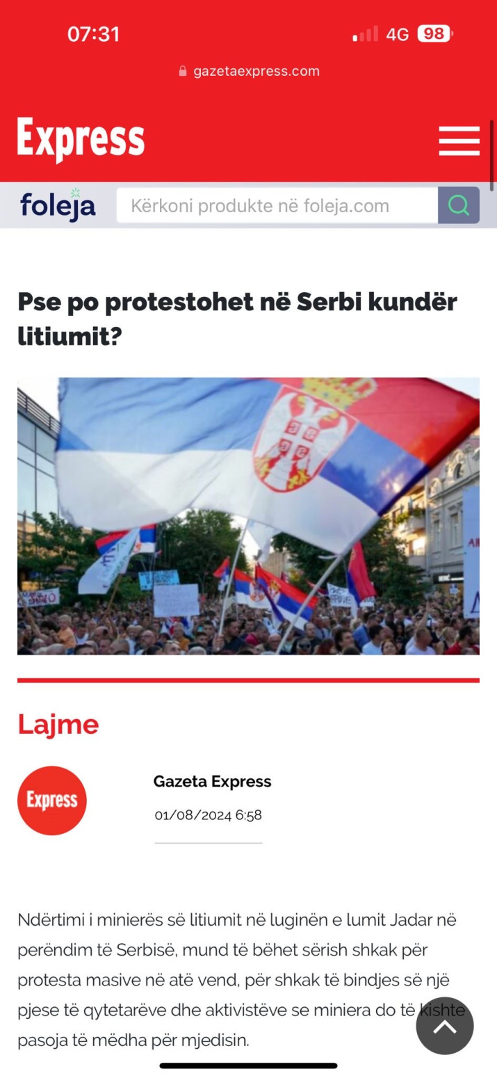 Vesti o protestima preplavile medije u Albaniji: Kurti želi da zaustavi razvoj Srbije FOTO/VIDEO