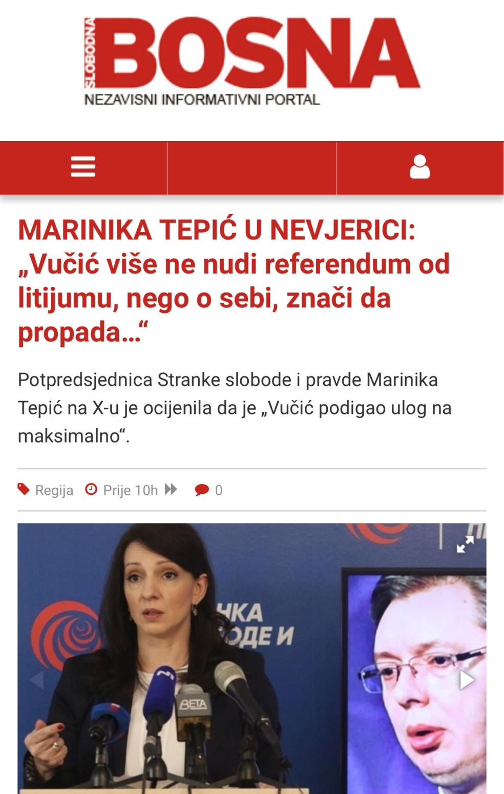 Bosanskim islamistima smeta rast plata i penzija u Srbiji: Vređaju Vučića, a Mariniku veličaju FOTO