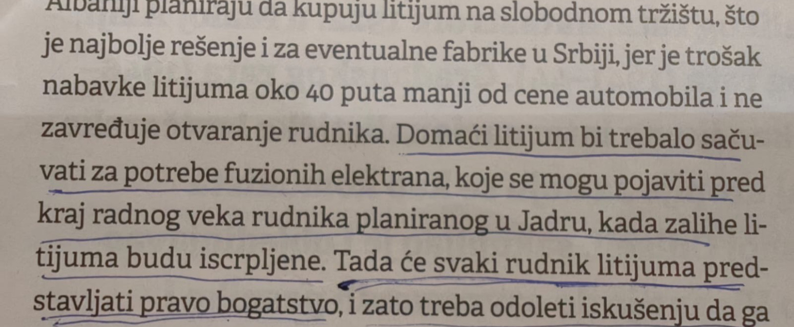 Jedan od najglasnijih protivnika vađenja litijuma sada kaže ovo FOTO