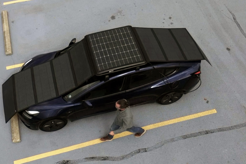 Punjenje vozila gde god da ste: Solarni paneli na krovu automobila FOTO