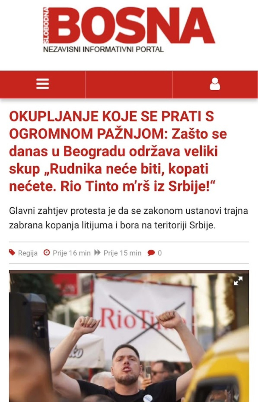 Žestoka podrška islamista protestu opozicije: Slobodna Bosna od sinoć puca po Vučiću iz svih oružja FOTO
