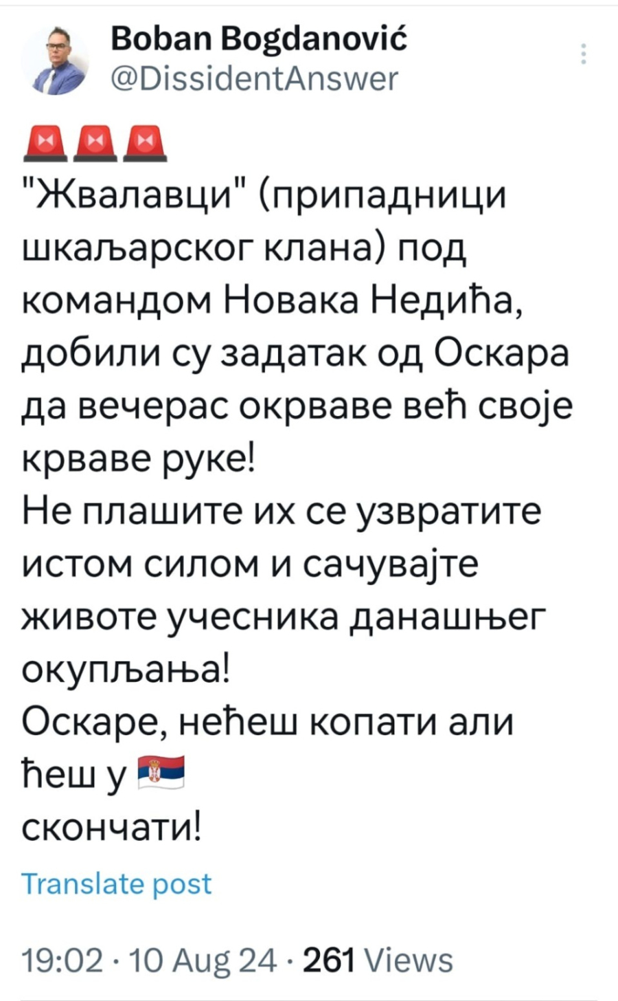 Nove strašne pretnje smrću Vučiću: Nećeš kopati, ali ćeš u Srbiji skončati; Reagovao Vučević FOTO