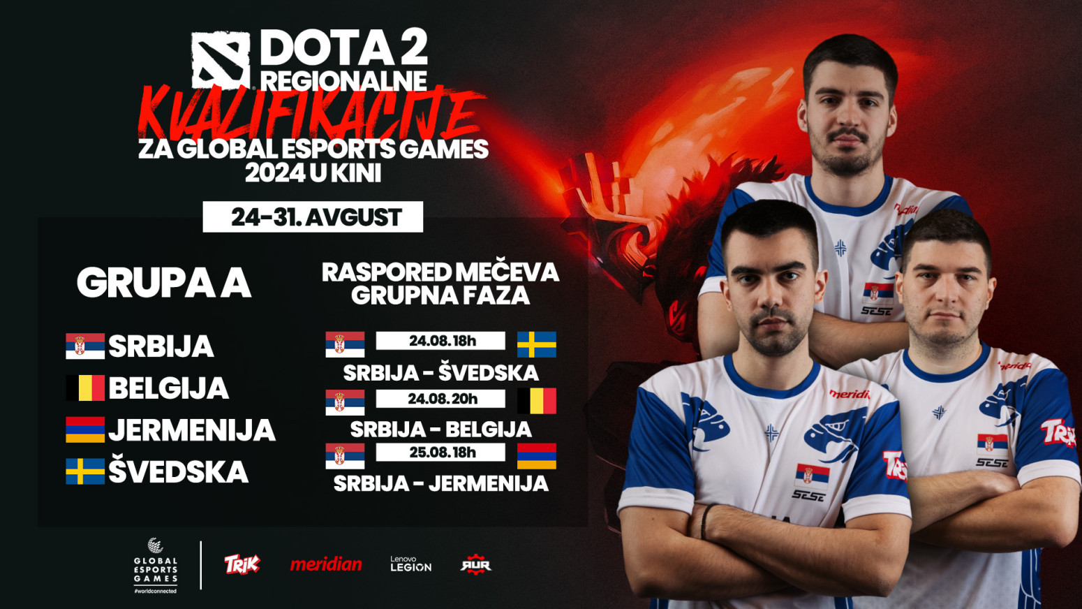 Dota 2 kvalifikacije za Global Esports Games šampionat u Kini: Srbija kreće u akciju 24.8!