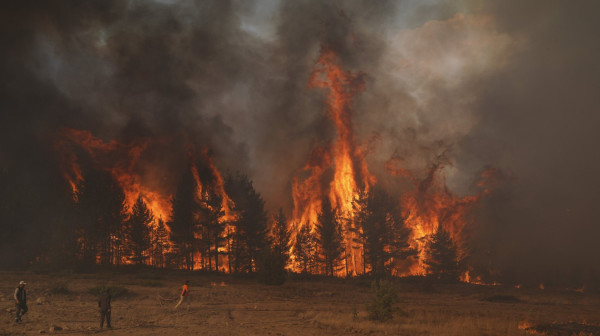 Fire spreading toward Trebinje: One front moving toward urban areas; Homes threatened again