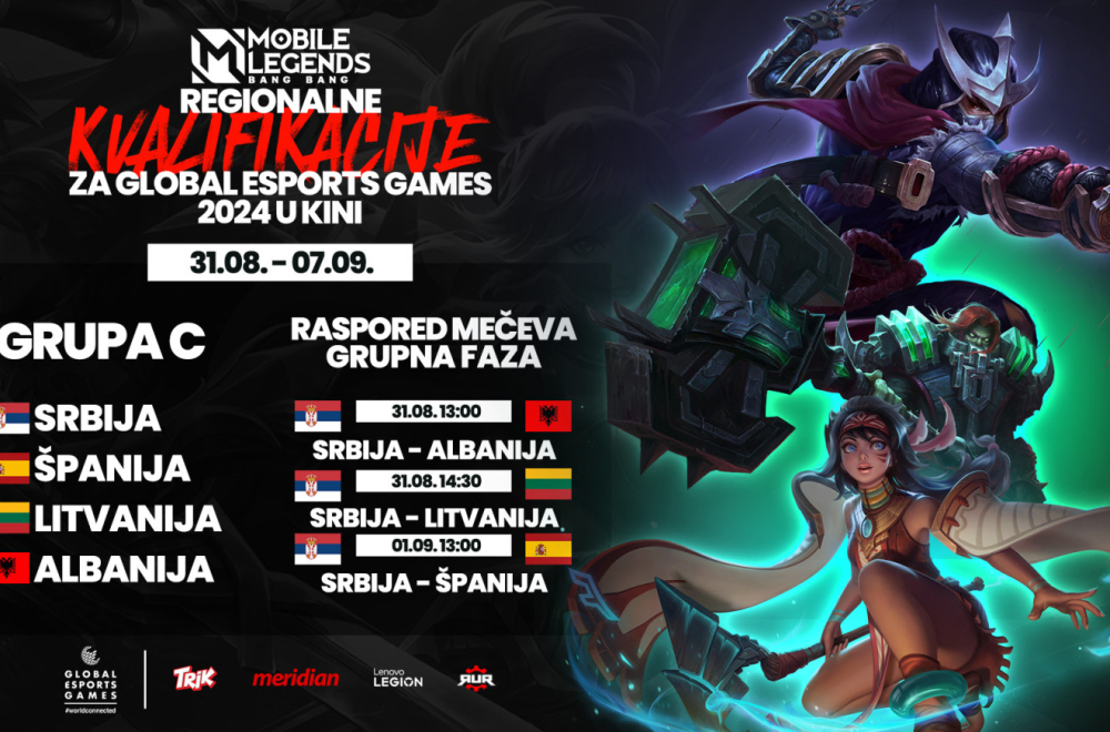 Srpska MLBB reprezentacija će se ovog vikenda boriti za plasman na GEG šampionat