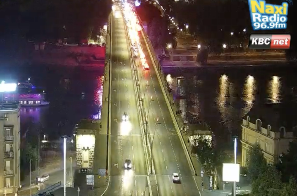 Zatvoren Brankov most MAPA/FOTO