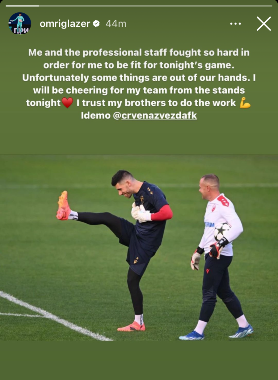 Oglasio se Glazer pred odlučujući meč Zvezde: Poslao je jasnu poruku FOTO