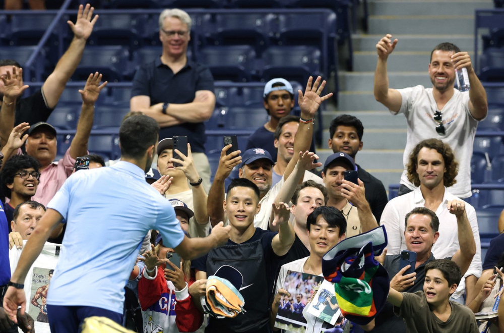 Novak oduševljen "misterioznim" navijačem FOTO