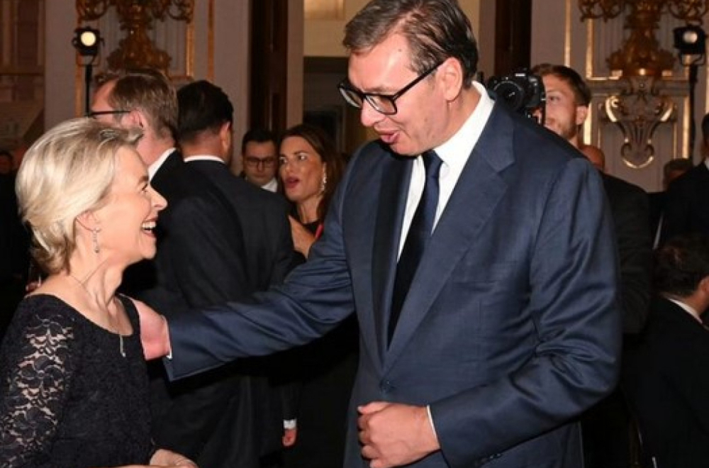 Vučić sa Fon der Lajen u Pragu: "Nadam se da ćemo nastaviti borbu za ubrzanje evropskog puta Srbije" FOTO