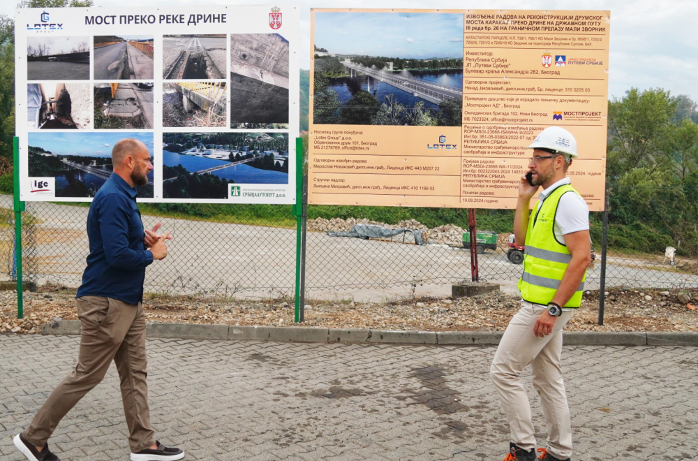 Vučić visited the works on the Drina bridge: Šabac-Loznica will be opened on December 15 PHOTO/VIDEO