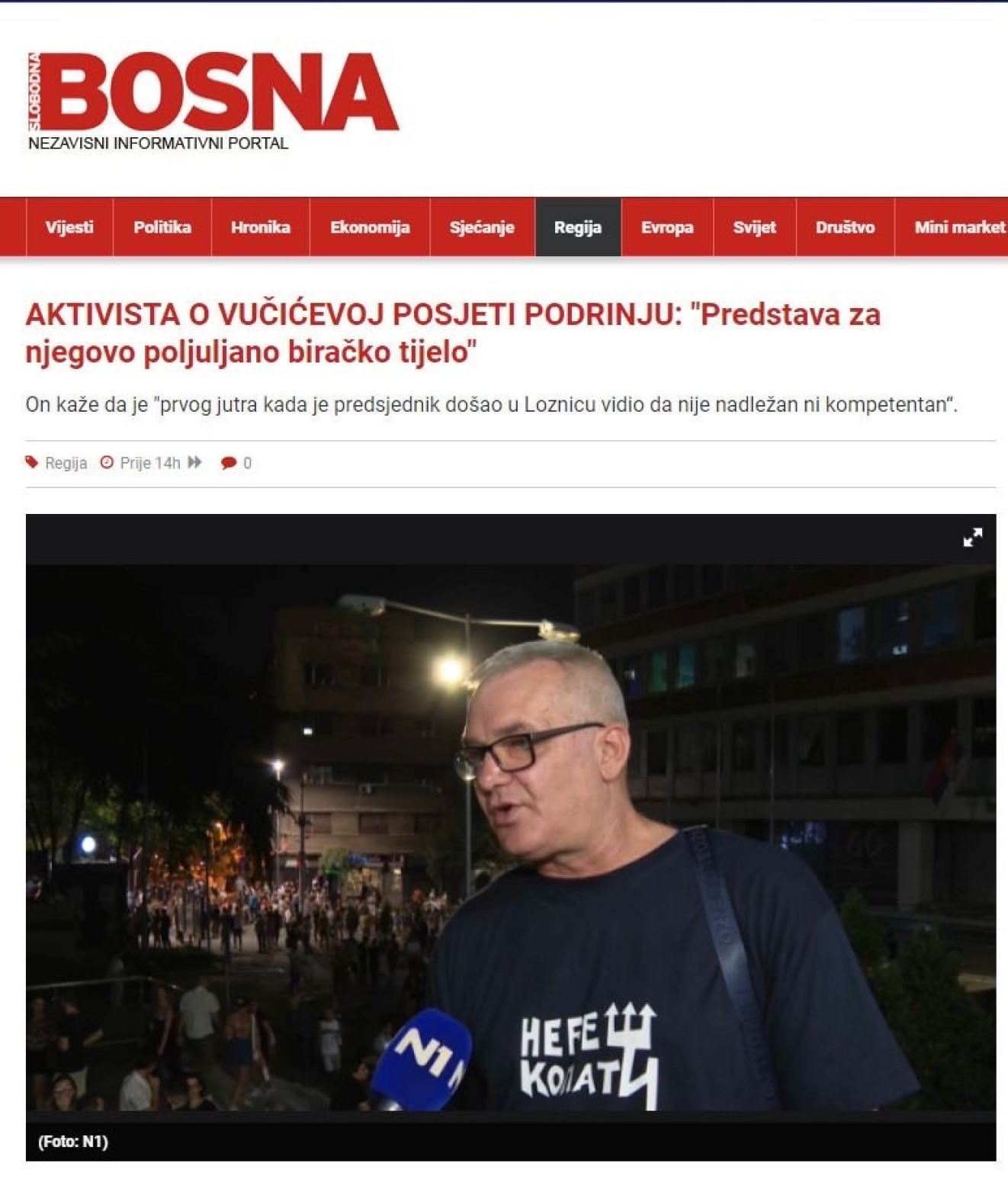 Slobodna Bosna slavi Petkovića jer napada Vučića FOTO