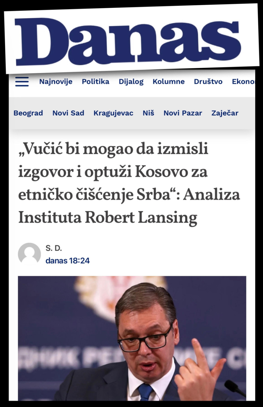 Nove laži opozicionih medija: 