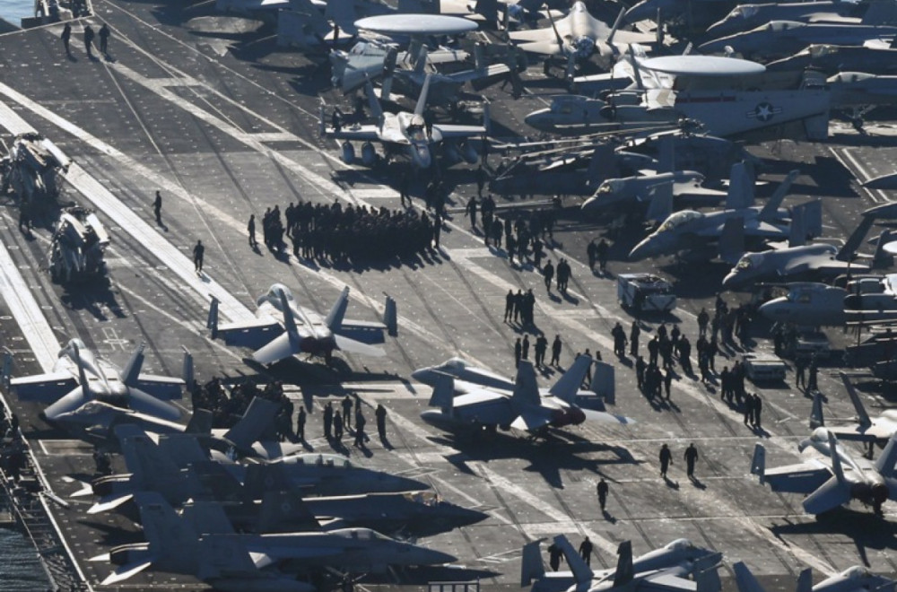 Poruka svetu je poslata i brutalna je; Ledi krv; 120.000 tona nosi 88 borbenih aviona VIDEO