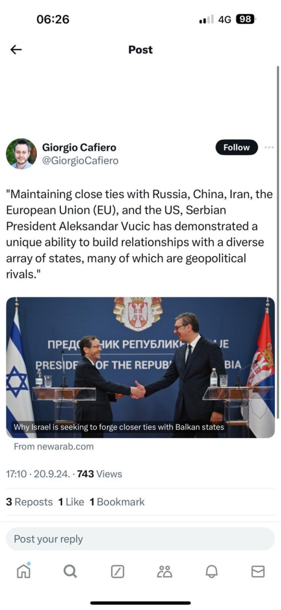 Poznati britanski portal dao Vučiću najveći kompliment: Mnogima ne odgovara jaka Srbija i njegova politika