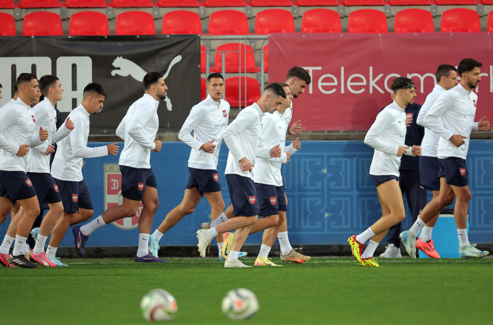 Fudbaleri Srbije odradili prvi trening pred Švajcarsku VIDEO