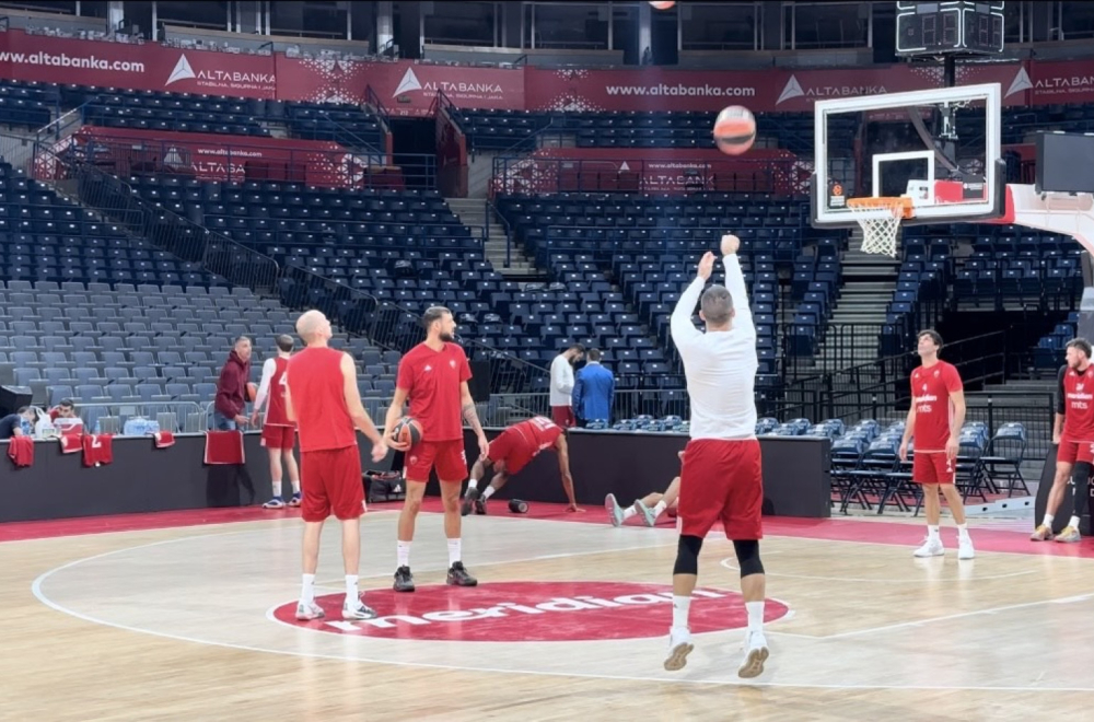 Zvezda spremna za Baskoniju – pozitivna atmosfera na treningu VIDEO