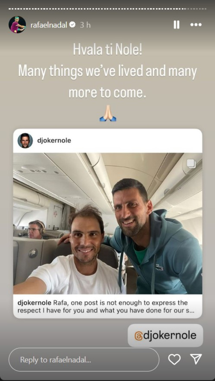 Nadal odgovorio Đokoviću i to kako – na srpskom! FOTO