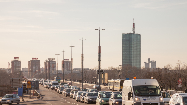 Sudar na Brankovom mostu: Motocikl udario u "mercedes"