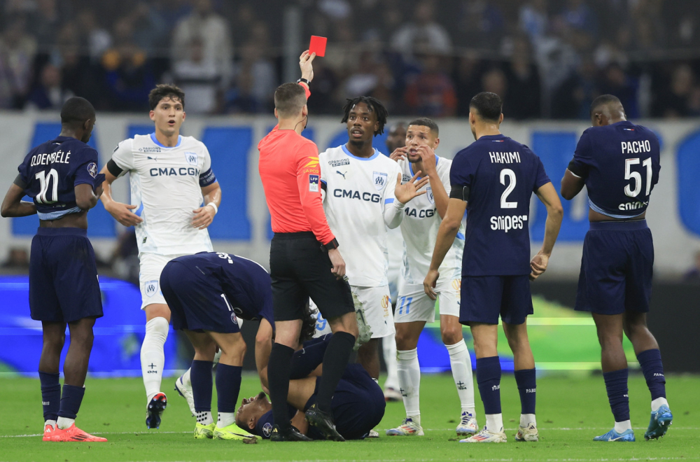 Marseju još jedan direktni crveni karton, PSŽ-u još jedan trijumf VIDEO