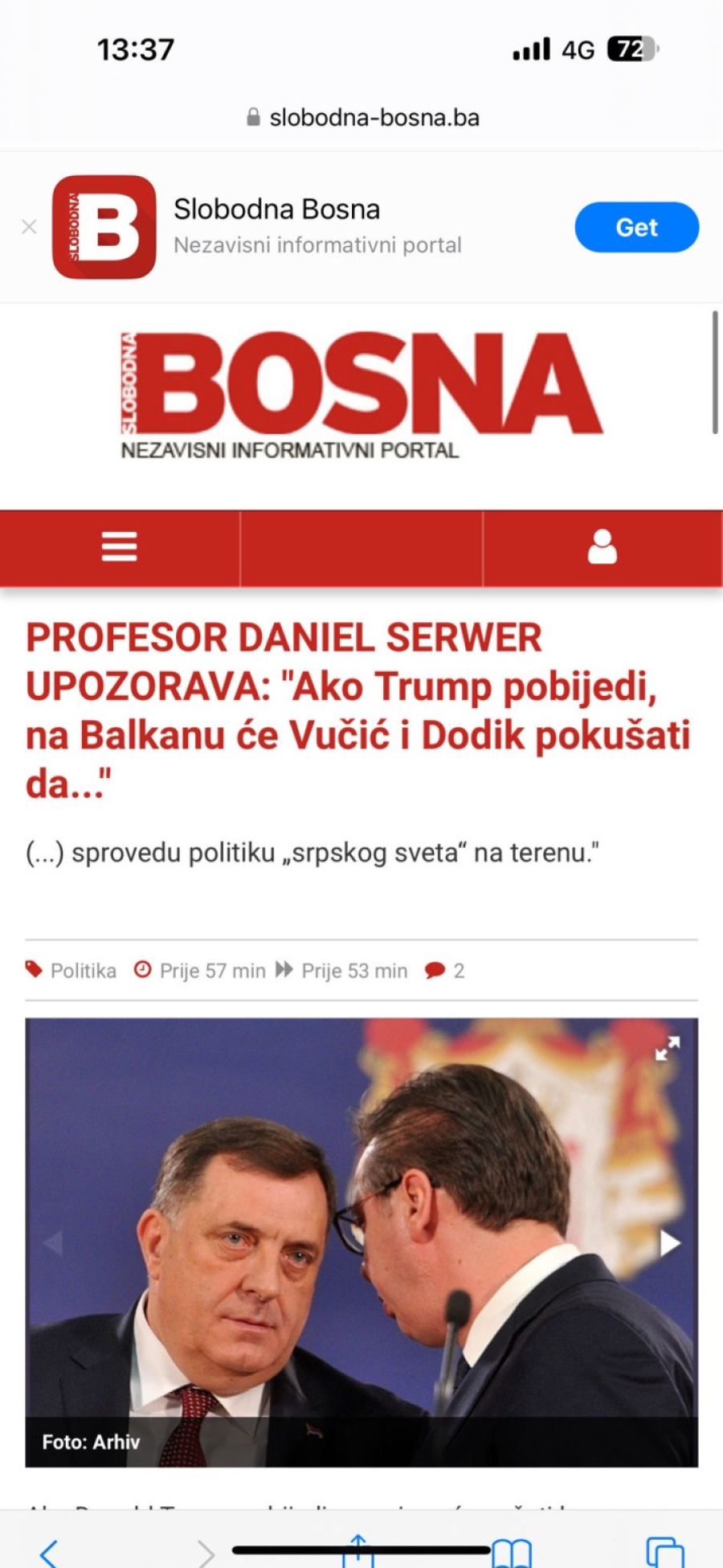 Mediji: Kurtijev plaćenik ponovo udara na Vučića FOTO