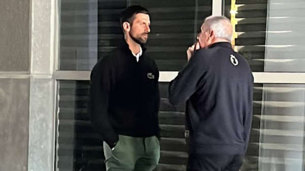 Susret legendi – Đoković i Obradović ispred Arene VIDEO