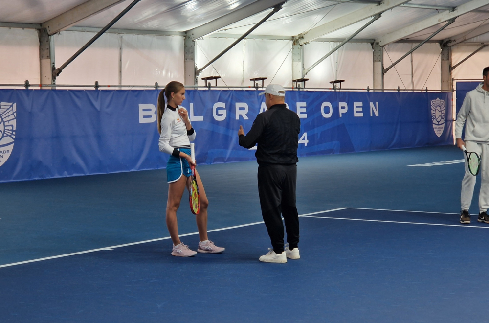 Teniska nada Srbije na treningu sa bivšim Đokovićevim trenerom VIDEO/FOTO