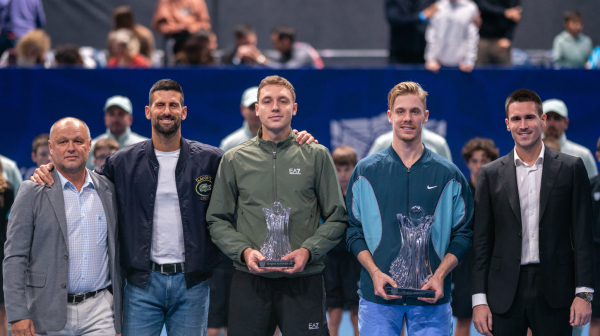 Kraj spektakla: Novak Đoković uručio pehar Šapovalovu; Hamad: Najbolji turnir FOTO/VIDEO